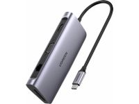 UGREEN USB C Hub 9 in 1 USB Type C Multiport Foldable Adapter Dock with 4K HDMI, VGA, Gigabit Ethernet, PD Charging, 3 USB 3.0 Ports, SD Card  - CM179- 40873