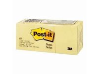 3M 653 Post-it Pad - 1.5" x 2", Yellow, 100 Sheets / Pad (Pack of 12)