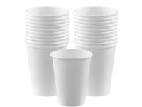 ADY Single Wall Paper Cups - 9oz, White (Pack of 50) 