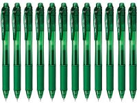 Pentel BLN105 EnerGel-X LIquid Gel Pen - 0.5mm, Green (Pack of 12)