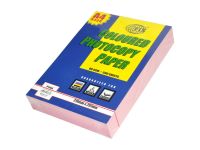 FIS FSPWA4PINE Photocopy Paper - 80gsm, A4, Pastel Pink, 500 Sheets / Ream