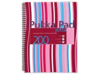 Pukka Pad JP018-5 Wirebound Jotta Notebook - 200 Pages, A4, Assorted Color