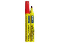 Modest MS 820 RD Fine Point Permanent Marker, Red (Pack of 12)