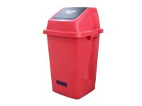 AKC GC17R Quadrate Garbage Can - 100 Liter, Red