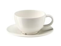 VARDAGEN Teacup with Saucer - 26cl, Off-White 