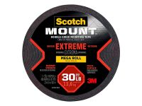 3M 414H Scotch-Mount Extreme Double-Sided Mounting Tape Mega Roll, 1" x 400"