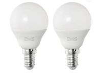 SOLHETTA LED bulb E14 470 lumen, globe opal white