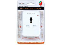 Avant Multiplug Adaptor 3 Way Universal Sockets with Indicator Fused UK Plug