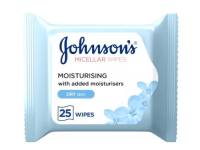 Johnson's Face Care Daily Essentials Moisturising Cleansing White 25 Wipes