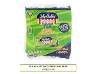 Sky Flakes Oat Fiber Crackers Snack Pack, 10 x 25g (Box of 20)