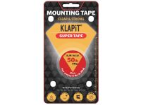 KLAPiT Heavy Duty Mounting Super Tape - Slim 1 Meter, Holds 50LB/23Kg (Pack of 12)