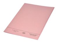 FIS FSFF7FPI Square Cut Folder with Fastener - F/S, Pink