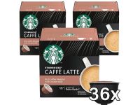 Starbucks Caffe Latte by Nescafe Dolce Gusto, 3 x 12 Capsules (36 Cups)