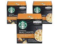 Starbucks Caramel Macchiato by Nescafe Dolce Gusto, 3 x 6 Capsules (18 Cups)	