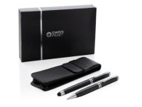  Swiss Peak Executive Pen Gift Set - DUSCO, Black/Silver