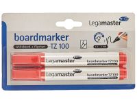 Legamaster TZ 100 7-110502-2 Board Marker, Red (Pack of 2)