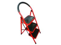 UpSpirit Household 3-Step Ladder - 150 Kg Capacity, Red