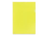 Modest MS310 Glass Clear PP L Folder - 180 Micron, A4, Yellow (Pack of 100)