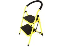 UpSpirit Household 2-Step Ladder - 150 Kg Capacity, Yellow