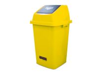 AKC GC17Y Quadrate Garbage Can - 100 Liter, Yellow