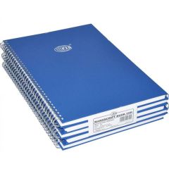 FIS FSMNA42QSB Spiral Binding Manuscript Book - A4, 96 Sheets (Pack of 5)