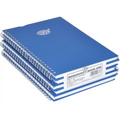FIS FSMNA52QSB Spiral Binding 2QR Manuscript Book - A5, 96 Sheets (Pack of 5)