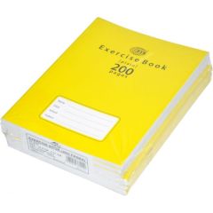 FIS FSEBP200N Exercise Book Plain - 16.5 x 21cm, 200 Pages (Pack of 6)