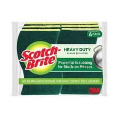 3M Scotch-Brite Heavy Duty Multi-Purpose Cellulose Scrub Sponge (Pack of 6)