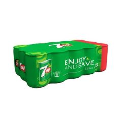 7UP Carbonated Soft Drink Can - 155ml (Pack of 15)
