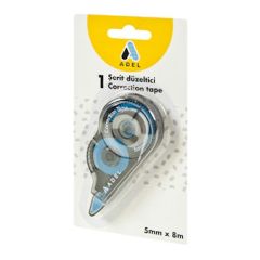 Adel ALCF2088000000 Correction Tape, 5mm x 8M (Pack of 12)