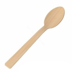 Super-Touch STBW020H Bamboo HD Table Spoon - 17cm, 50 Spoons/Box x 20/Carton