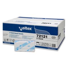 Celtex C72121 V Trend Hand Towel -  22 x 22cm, 2-Ply, 210 Sheets/Pack