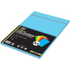 FIS FSPWA4P100PBL Premium Color Photocopy Paper - 80gsm, A4, Blue, 100 Sheets