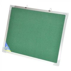 FIS FSGNF90150GR Fabric Board with Aluminium Frame - 90 x 150cm, Green