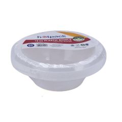 Hotpack White Plastic Bowls, 12Oz (Pack of 25)