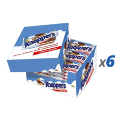 Storck KN1800 Knoppers Milk Hazelnut Wafer - 25g x 24/Pack (Case of 6)