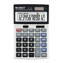 Modest JS 120 Desktop Electronic Calculator -  12-Digits, Black/White