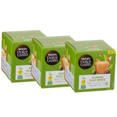 Nescafe Dolce Gusto Almond Flat White Coffee - 3 x 12 Capsules (36 Cups)