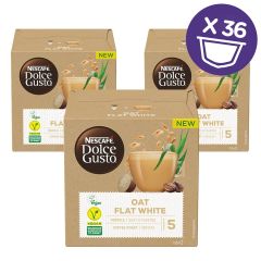 Nescafe Dolce Gusto Oat Flat White Coffee, 3 x 12 Capsules (36 Cups)