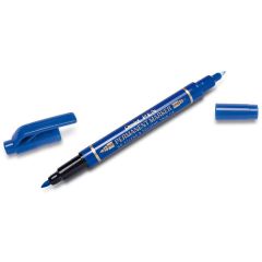 Pentel N75W Twin Tip Permanent Marker, Blue (Pack of 12)