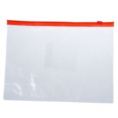 Oryx Transparent Data Envelope - A5, Red (Pack of 12)