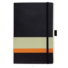 SANTHOME Softcover Ruled Notebook - A5, Black