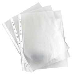 Modest MS860 White Edge Sheet Protector with 11 Holes - 60 Microns, 100 Sheets x (Box of 10)