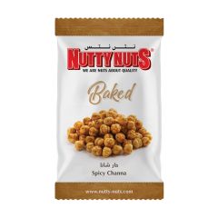 Nutty Nuts Spicy Channa, 40g x 12 Packs (Box of 6)