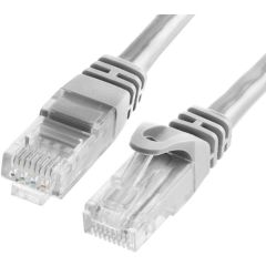 STek RJ-45 Cat6 Ethernet Patch Internet Cable - 10 Meter, Grey