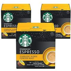 Starbucks Blonde Roast Espresso by Nescafe Dolce Gusto, 3 x 12 Capsules (36 Cups)	