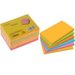 Stick Notes T13 - 3" x 4", Neon Colours, 400 Sheets (Pack of 5)