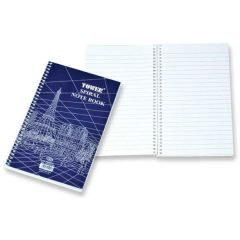 FIS FSNB297210SB Side Spiral Notebook "Tower" - 80 Sheets, A4