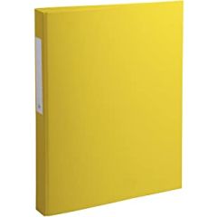 Amest 2-Ring Binder - 25mm, A4, Yellow (Box of 20)
